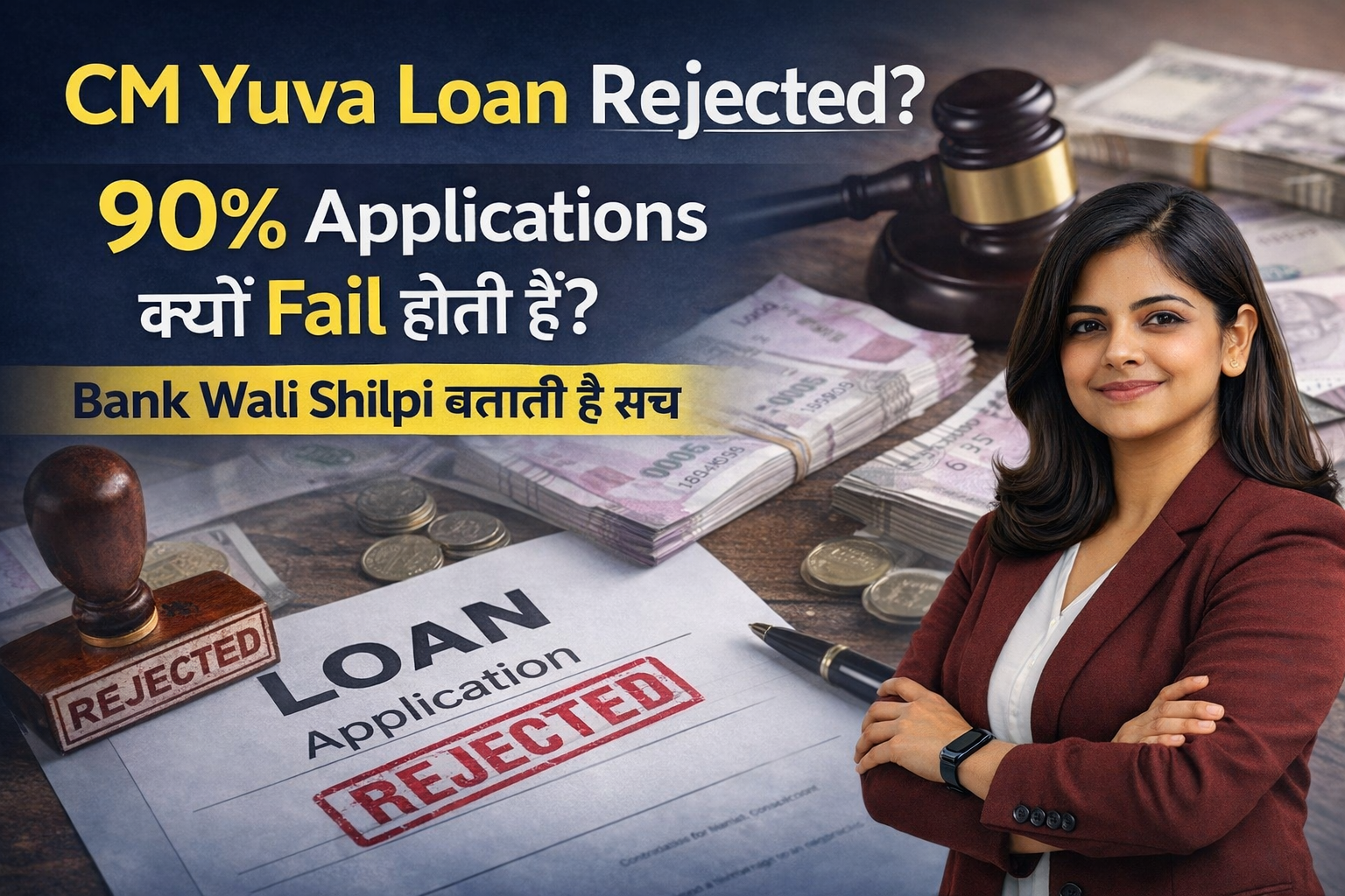 CM Yuva Loan Rejected? 90% Applications Kyun Fail Hoti Hain – Bank Wali Shilpi Batati Hai Sach